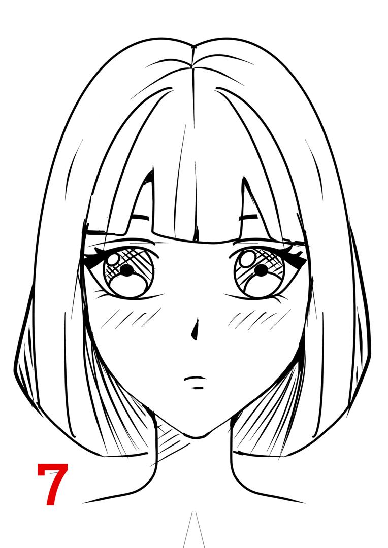 طراحی انیمه دختر