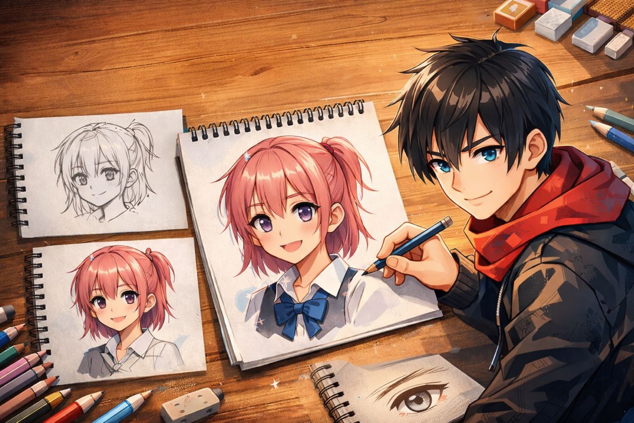 آموزش طراحی انیمه