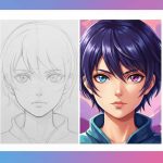 سطح آماتور و حرفه‌ای در نقاشی انیمه